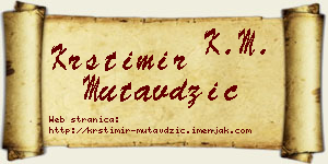 Krstimir Mutavdžić vizit kartica